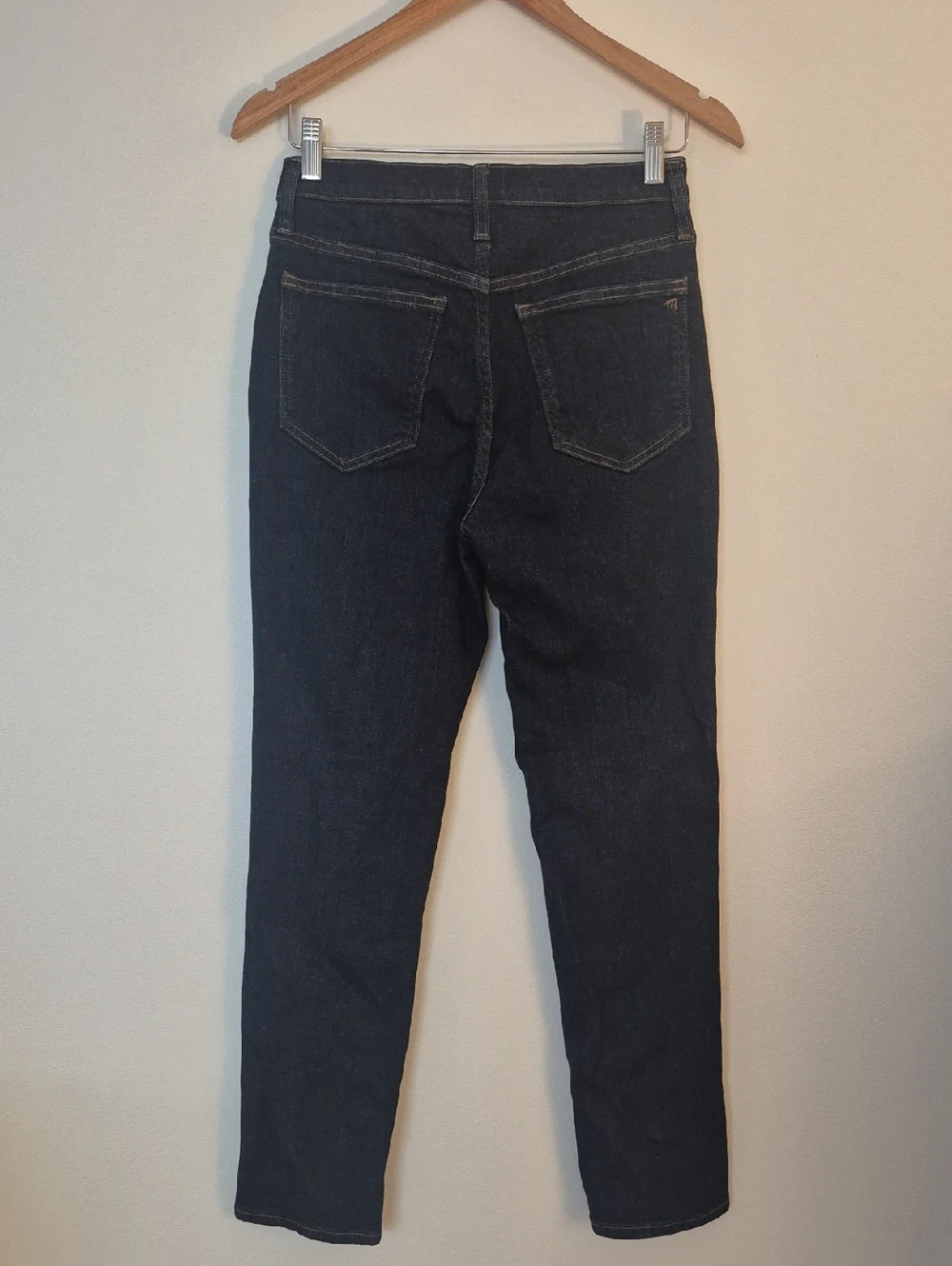 NWOT Madewell Women's Straight Leg Stovepipe Jeans in Dark Indigo Size 26 - Picture 4 of 12